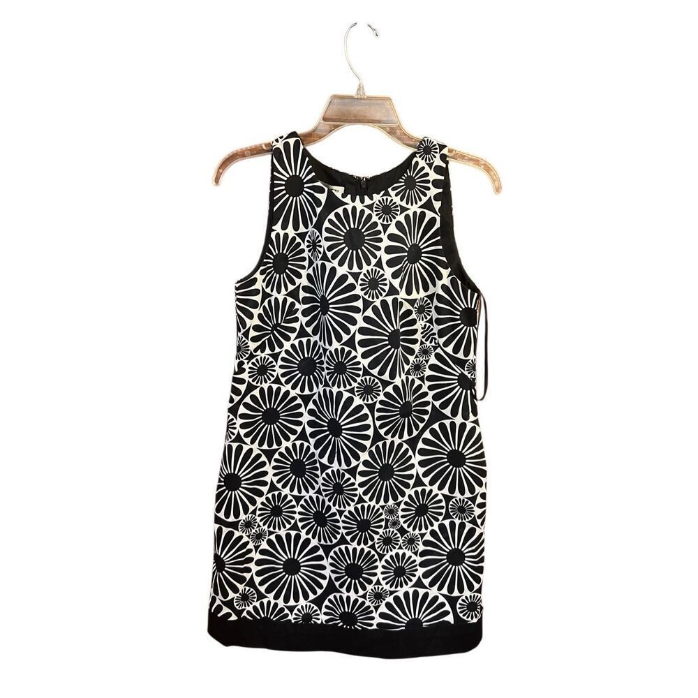 Lizzatti Tank Dress Black White Sz 4 NWT